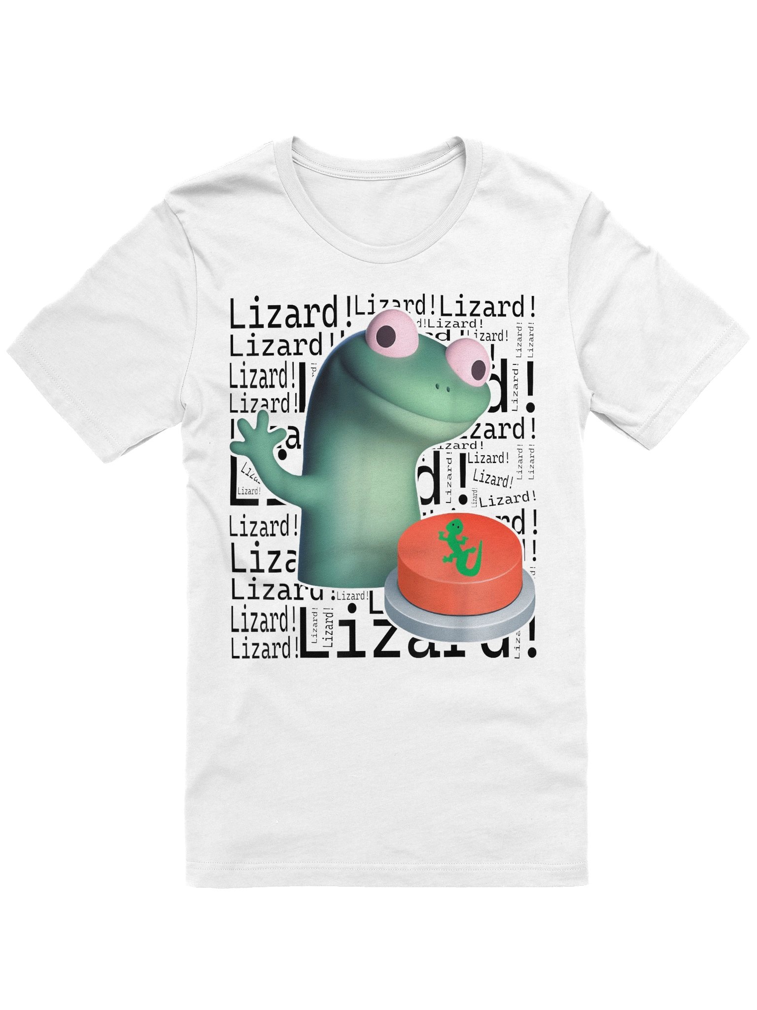 Lizard Lizard Lizard Button Meme Unisex T-Shirt product image (1)