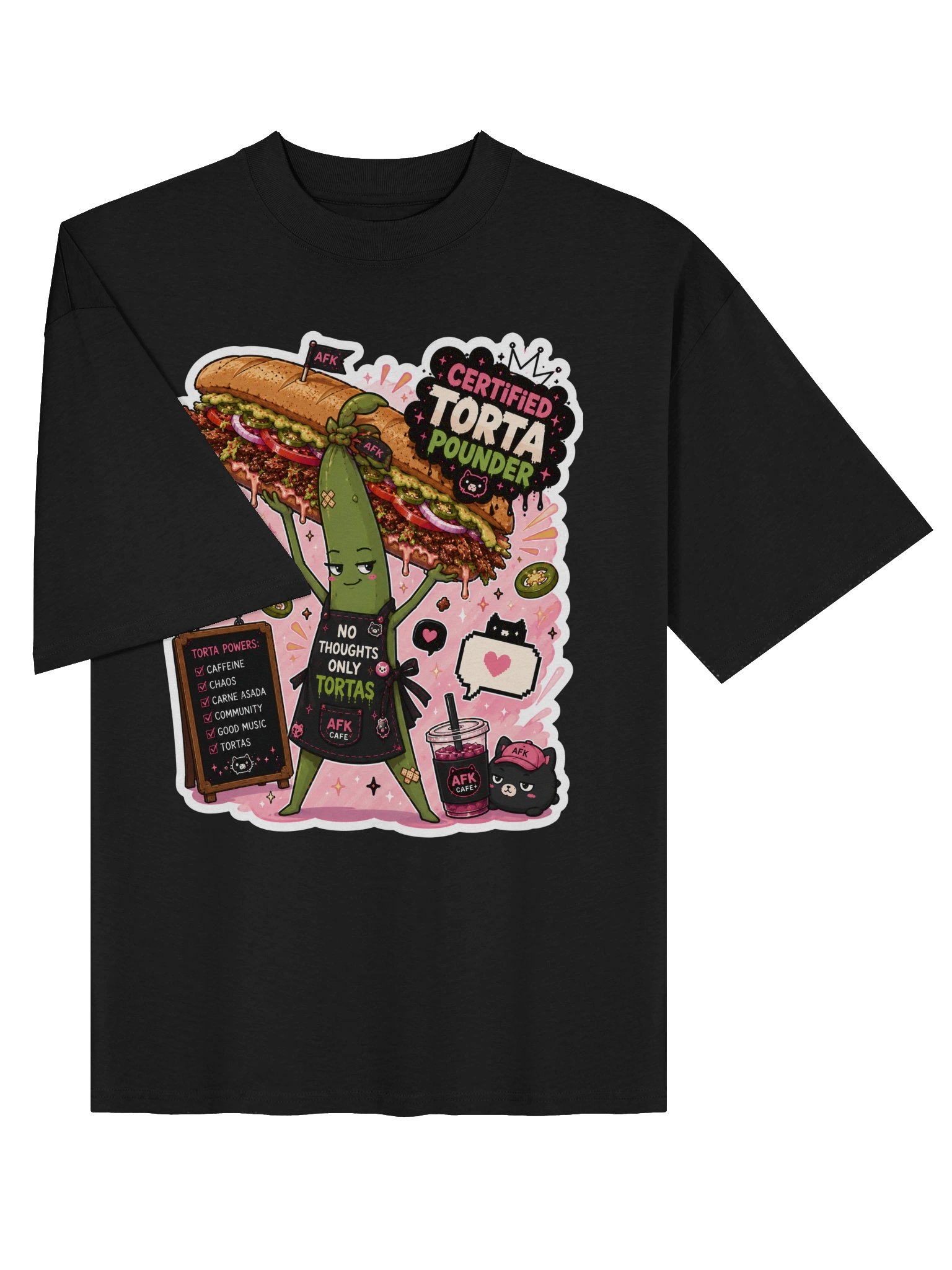 Rico Sausage: Certified Torta Pounder | AFK Cafe Tee product image (14)