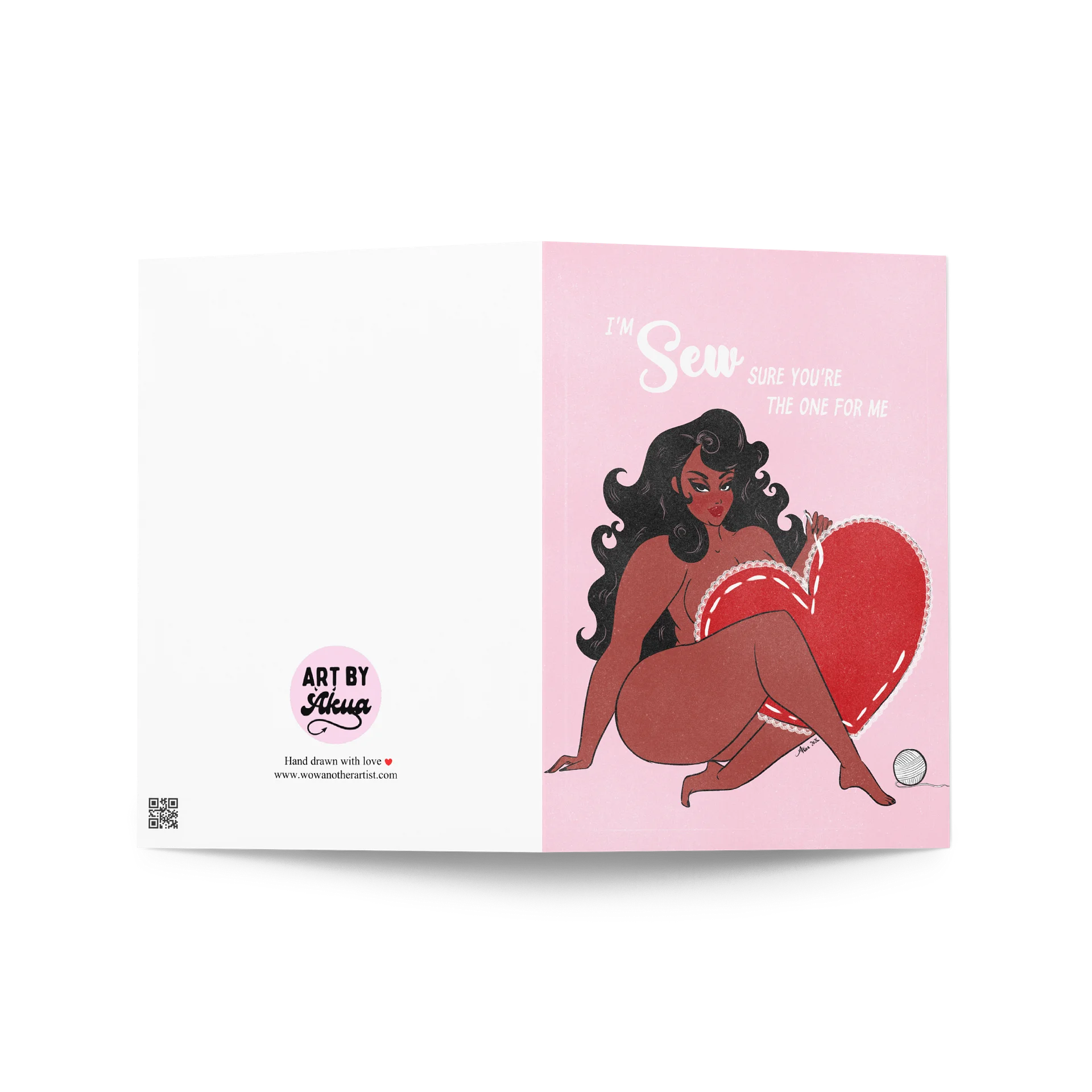 Sew Sure You're The One - Valentine's Day Greeting Card product image (2)