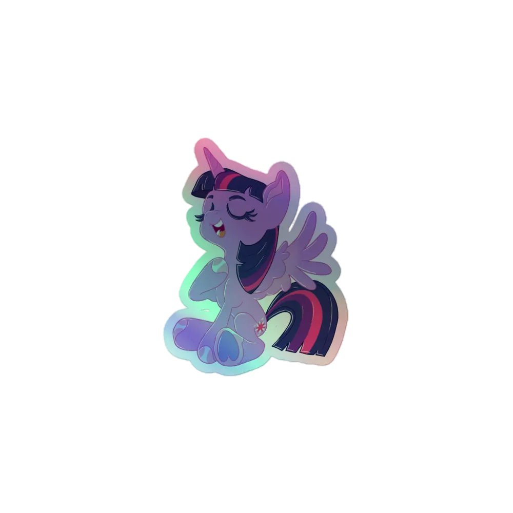 Twilight Sparkle holographic sticker product image (1)