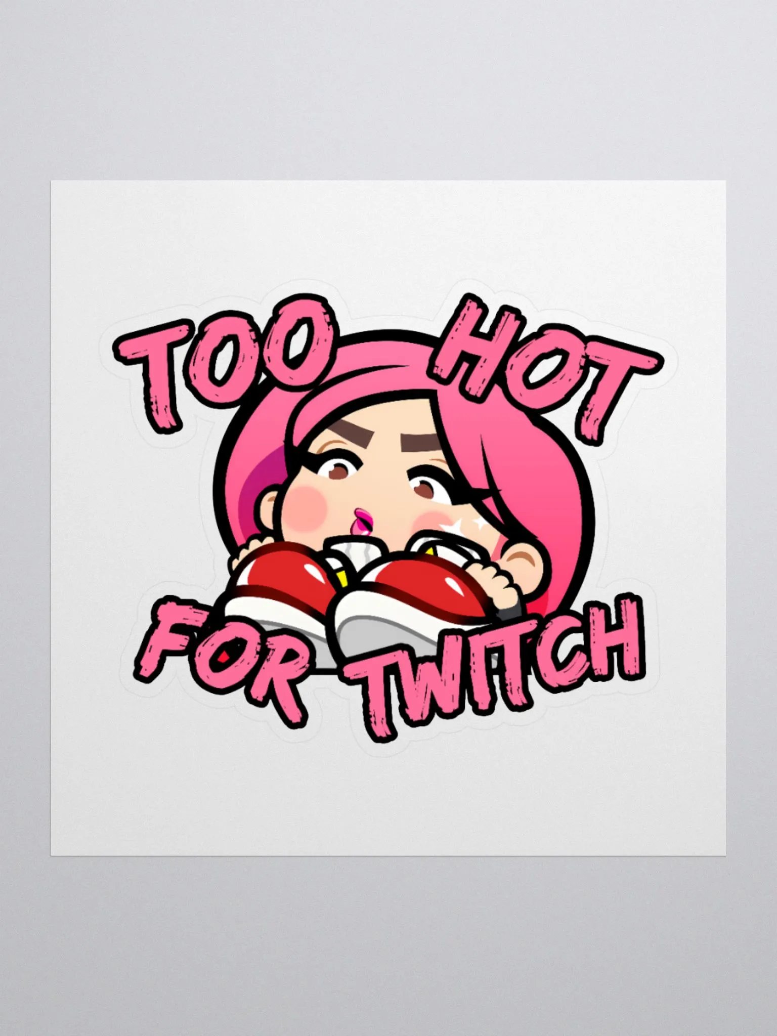 Too Hot For Twitch Sticker product image (1)