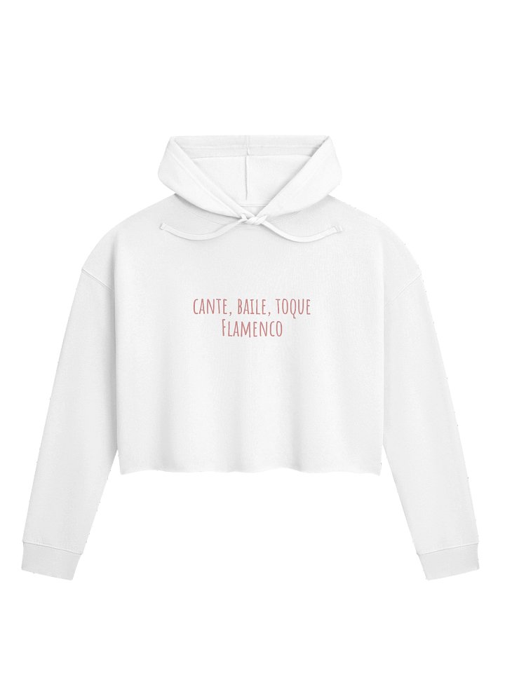 "Carmen" Hoodie cropped Long Sleeve Red / White product image (1)