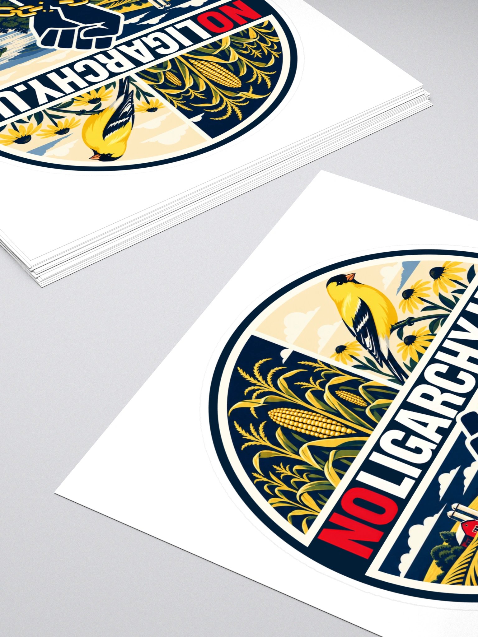 Iowa NOLIGARCHY.US sticker product image (4)