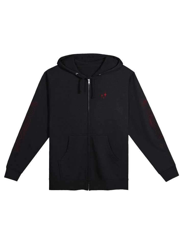 Music To Kill Rich People To - Black UNISEX Zip Up Hoodie [Family Friendly] product image (2)