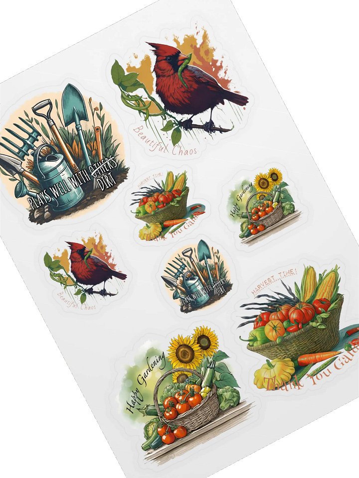 Garden Sticker Variety Sheet product image (1)