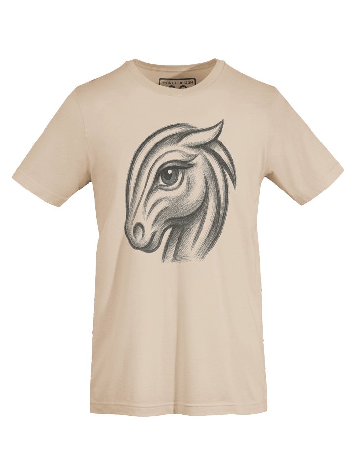 Heerup-Inspired Surreal Horse Art T-Shirt – Danish Artist Tribute DTG Print - by M-Art and Design product image (1)
