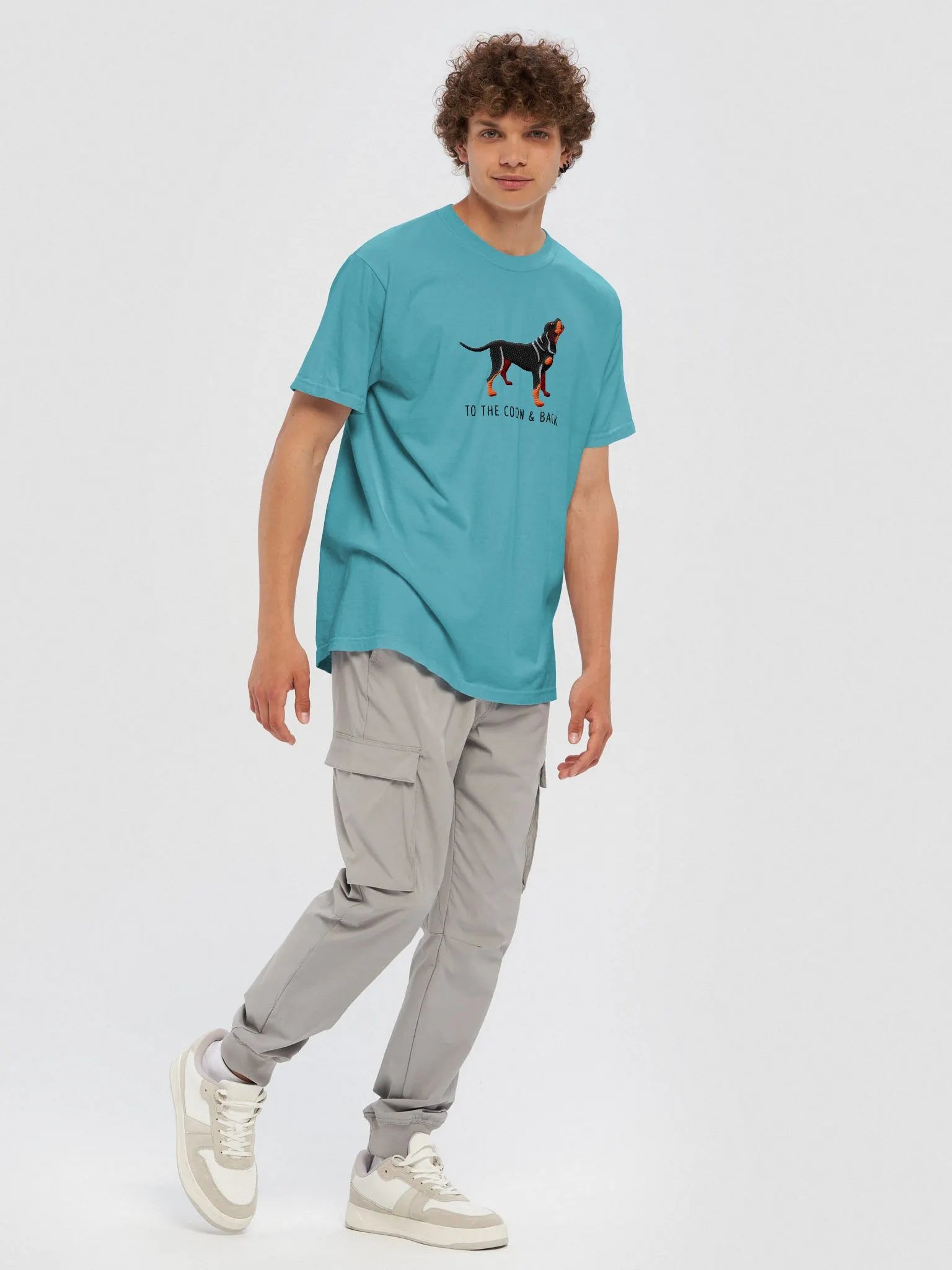 To the Coon and Back T-Shirt(Embroidered) of a Black and Tan Coonhound product image (6)