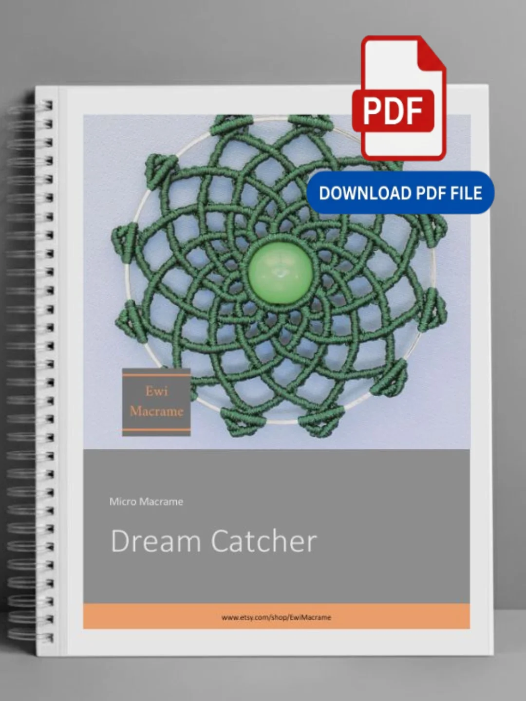 Micro Macrame Dream Catcher – Photo Tutorial product image (2)