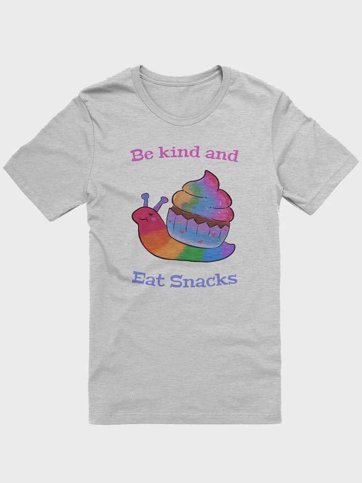 Be Kind & Eat Snacks Snail T-shirt product image (1)