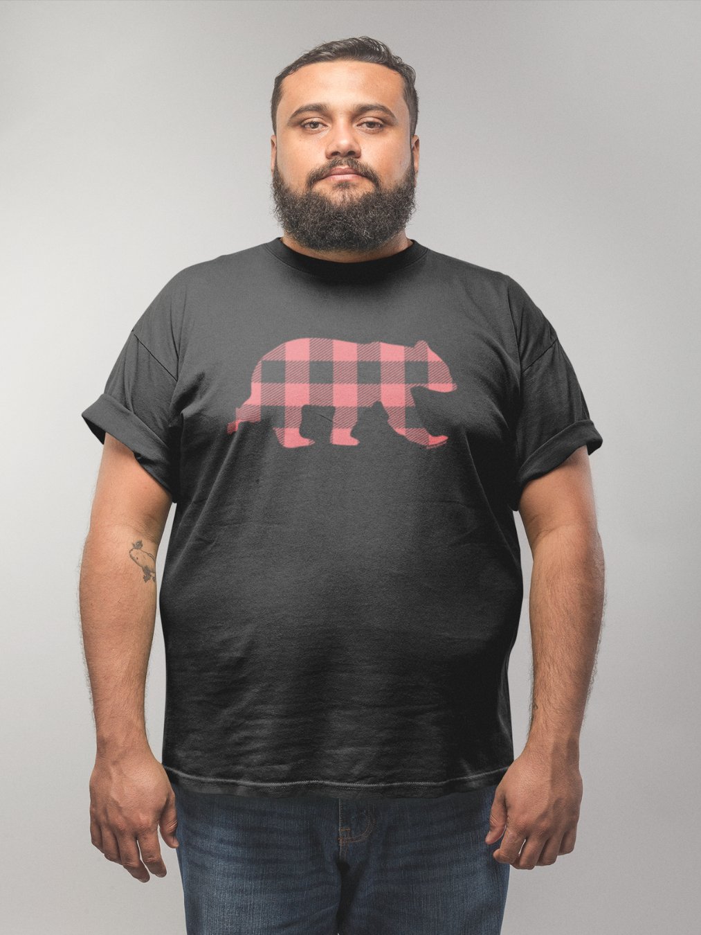 Red Buffalo Check Bear T-Shirt product image (3)