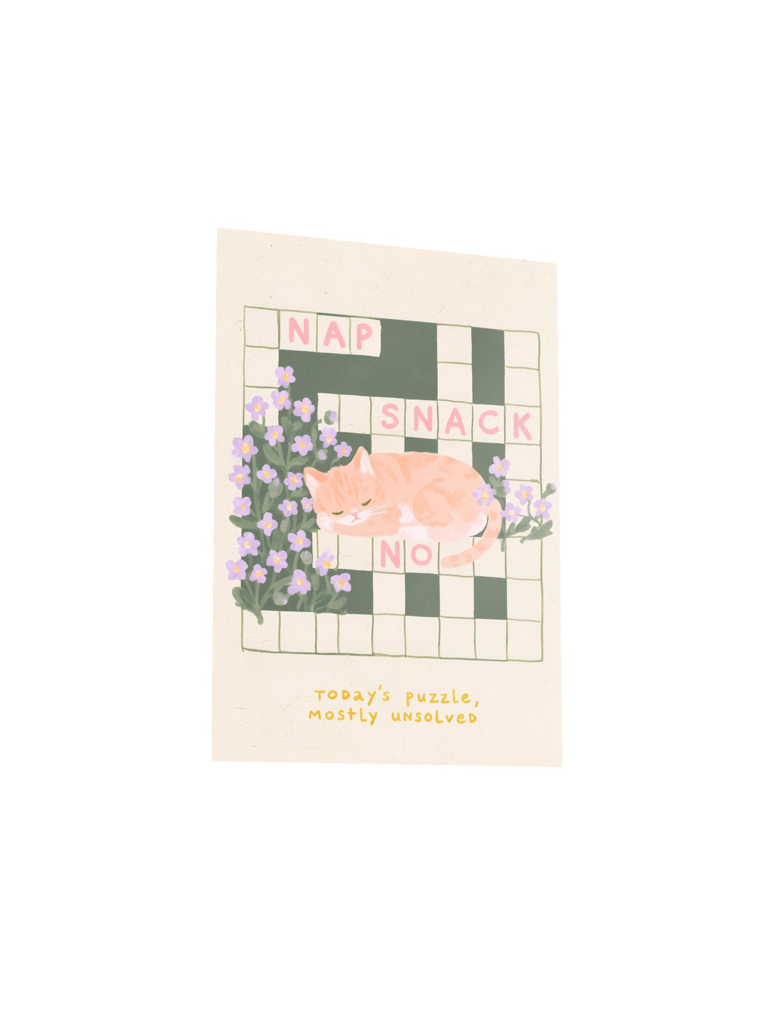 Sleepy Cat Puzzle Poster product image (26)