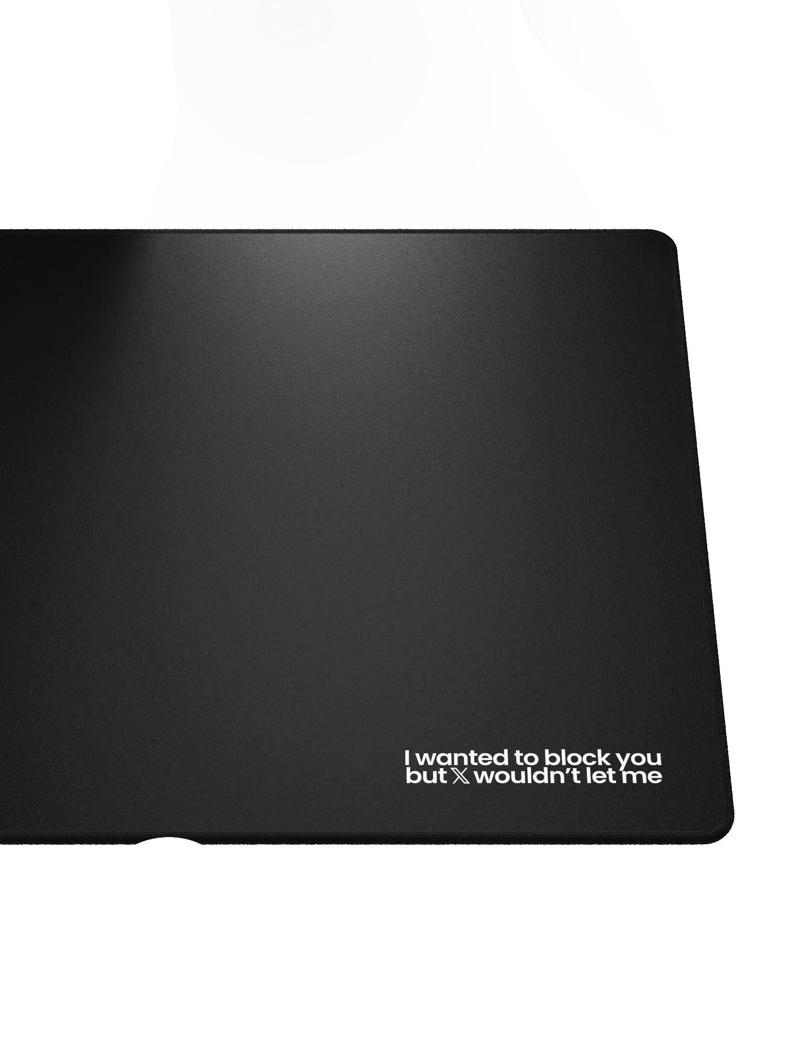 Blocked On X Mouse Pad - Black product image (5)