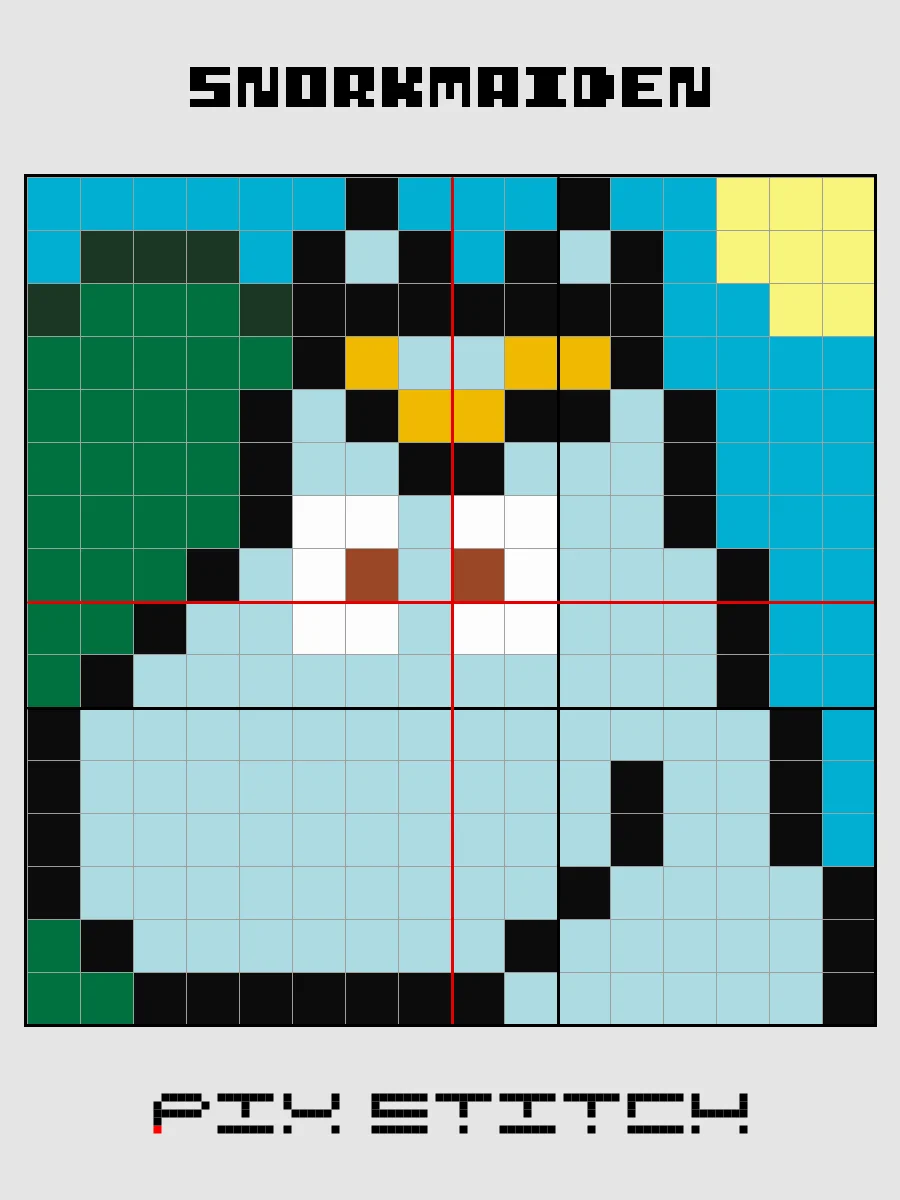 Snorkmaiden Pixel Art product image (2)