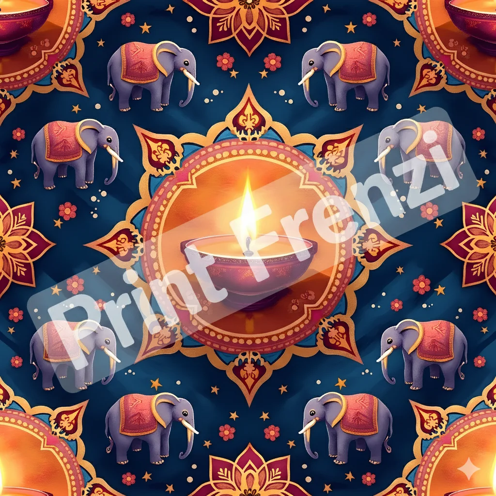 116 Diwali Mandala Clipart Bundle | High Resolution PNG Rangoli, Lotus, Paisley and Diya Designs product image (4)