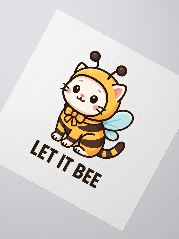 Let It Bee Cat Sticker product image (4)