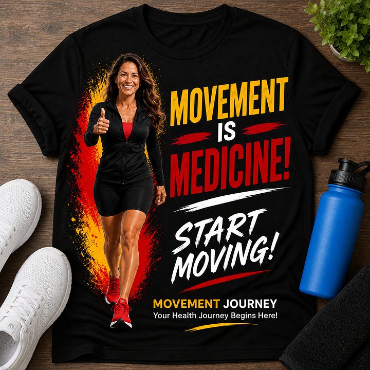 Movement is Medicine! Start Moving! TShirt! product image (2)