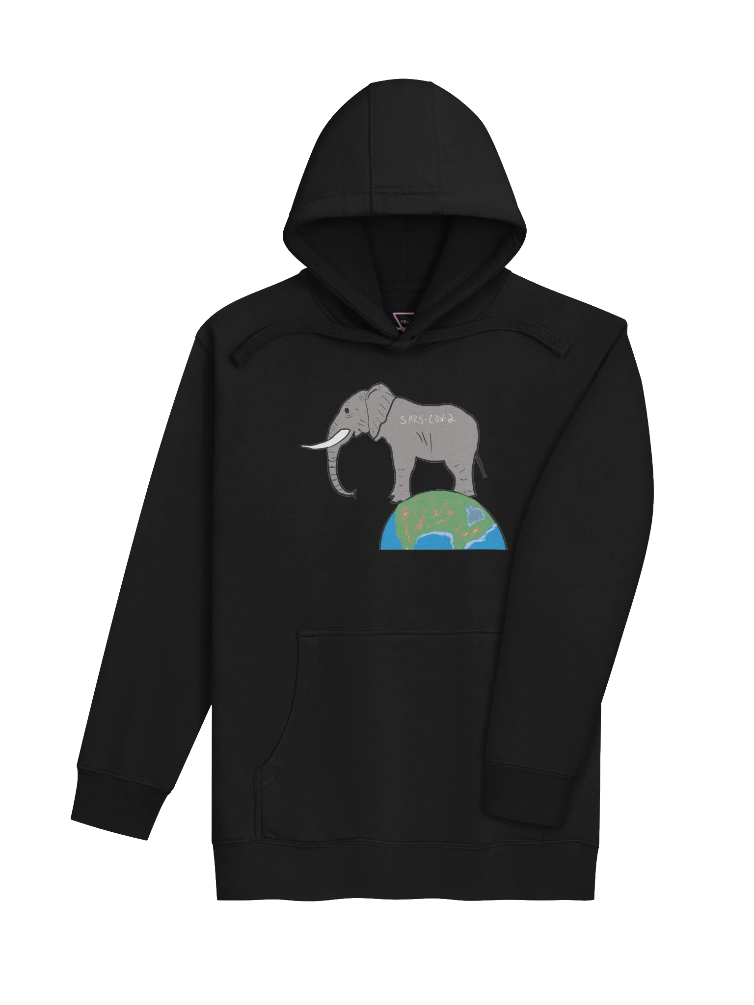 Elephant In The Room hoodie (covid) product image (4)