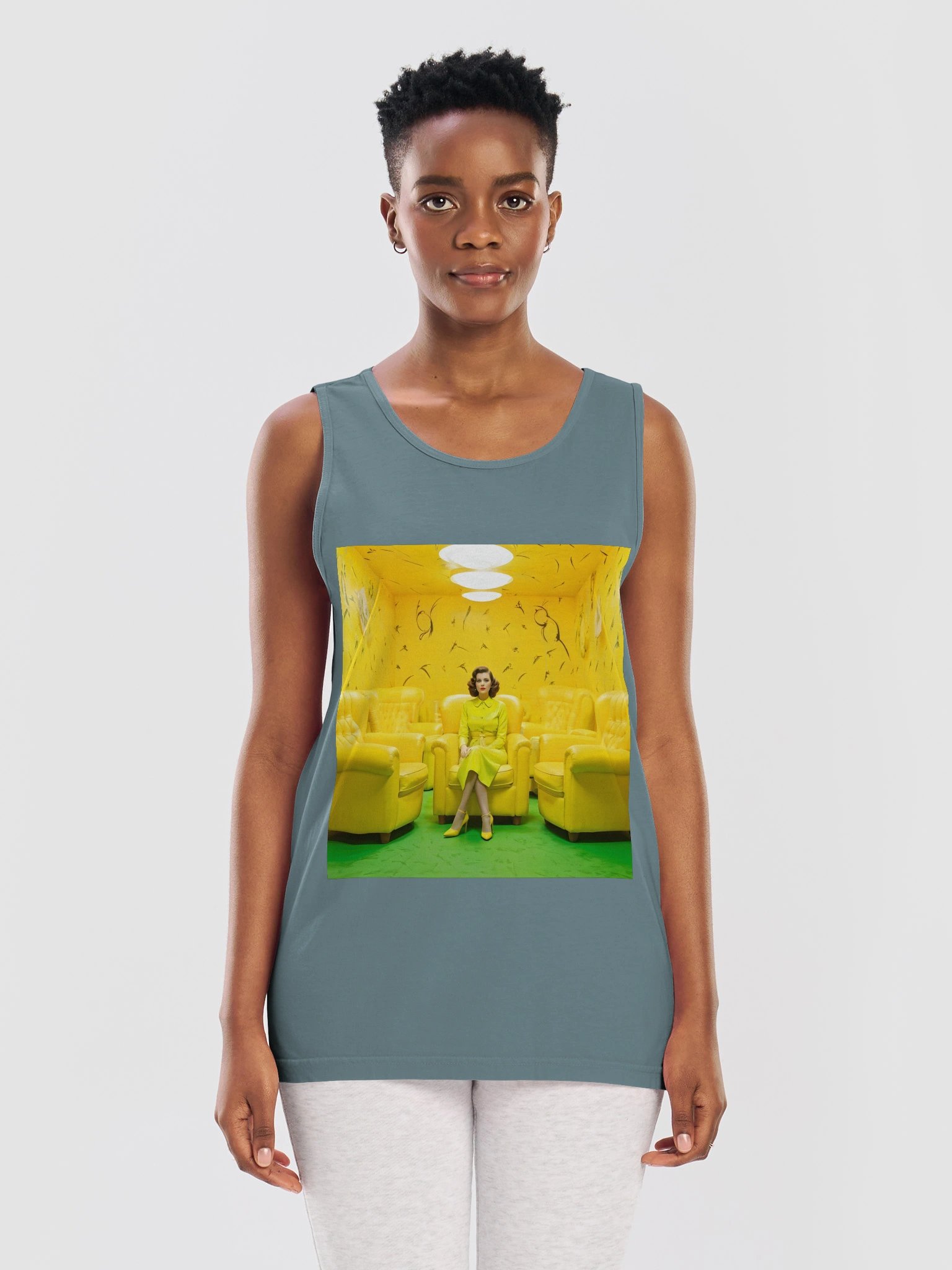 The Yellow Wallpaper 3000 | Comfort Colors Unisex Garment-Dyed Tank Top product image (2)