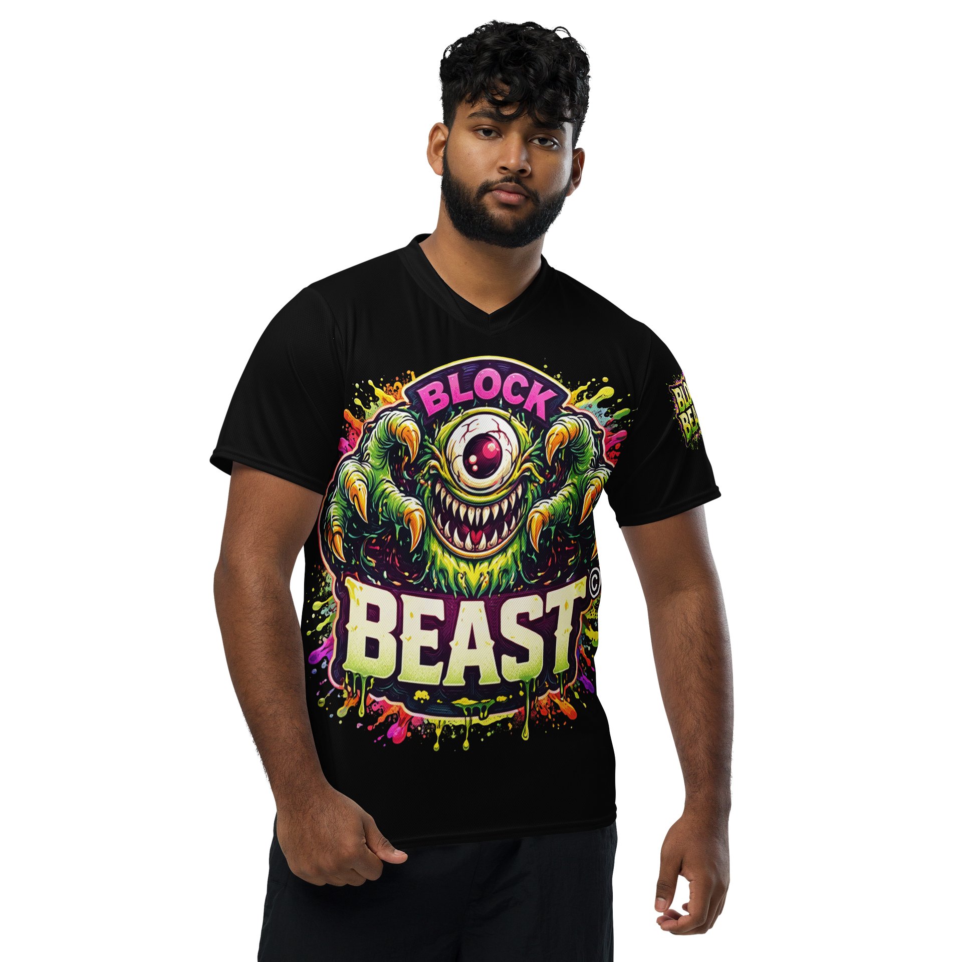 LIMITED EDITION - CNX Core All-over print Unisex Tee — Block Beast 001 product image (3)