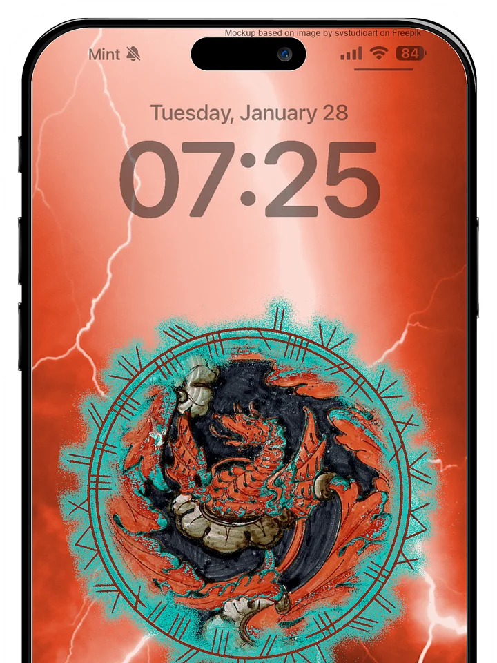 Bronze Dragon Phone Wallpaper product image (1)