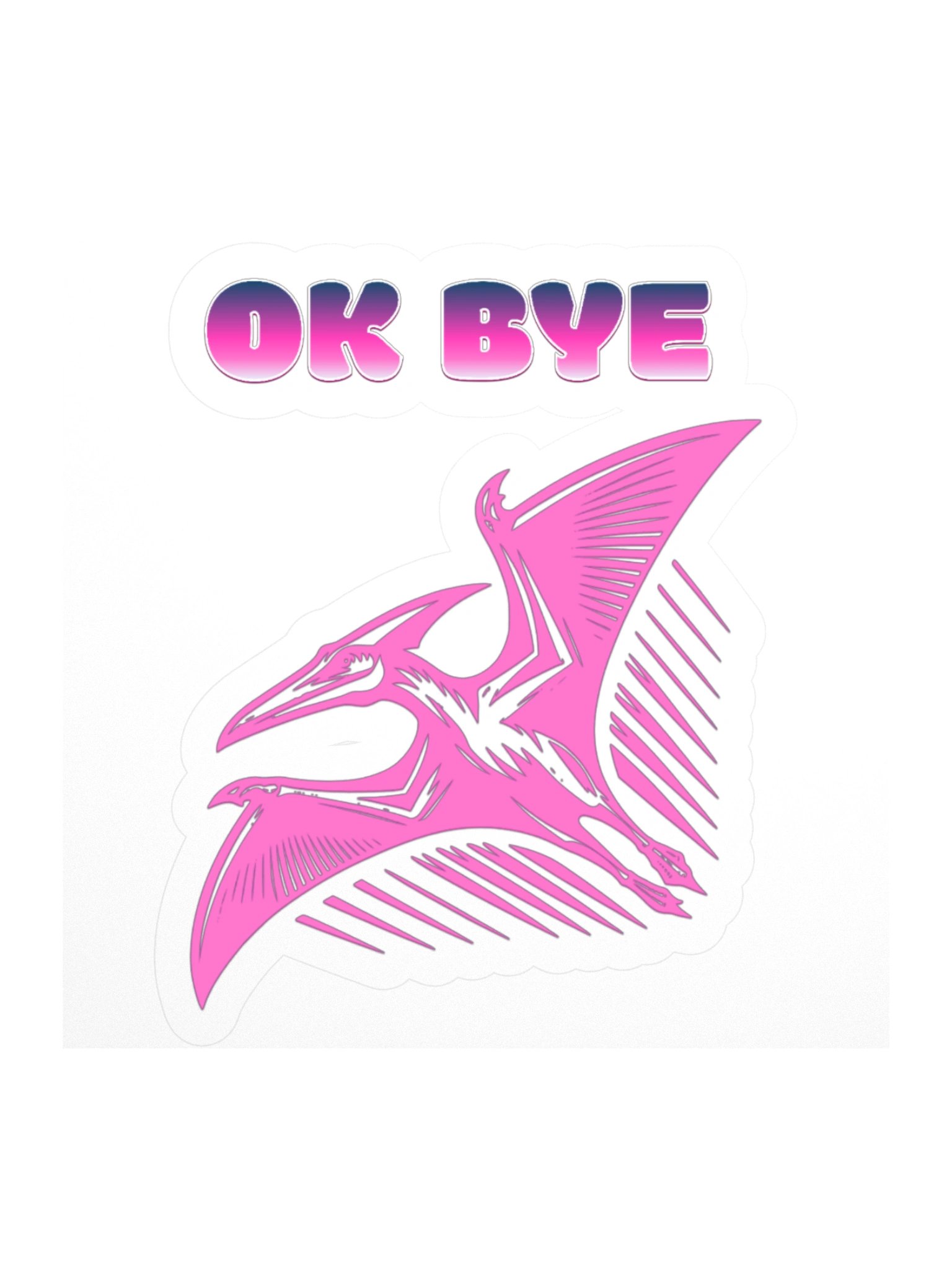 OKAY BYE Kiss Cut Stickers product image (1)
