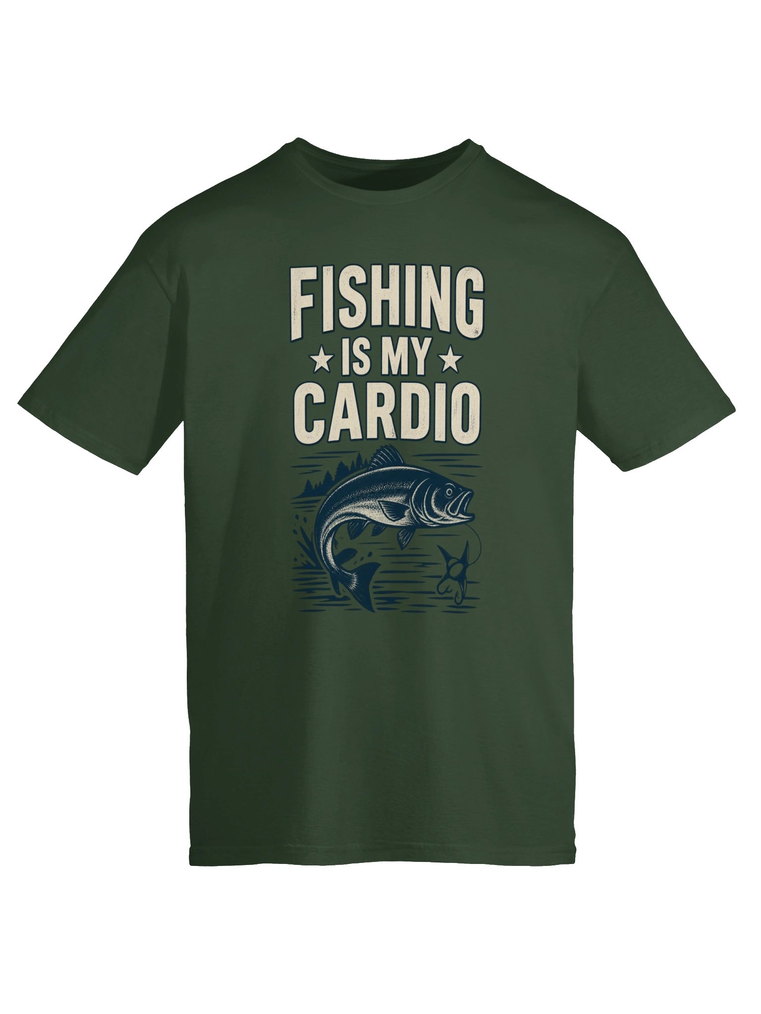 Fishing Is My Cardio T-shirt product image (5)