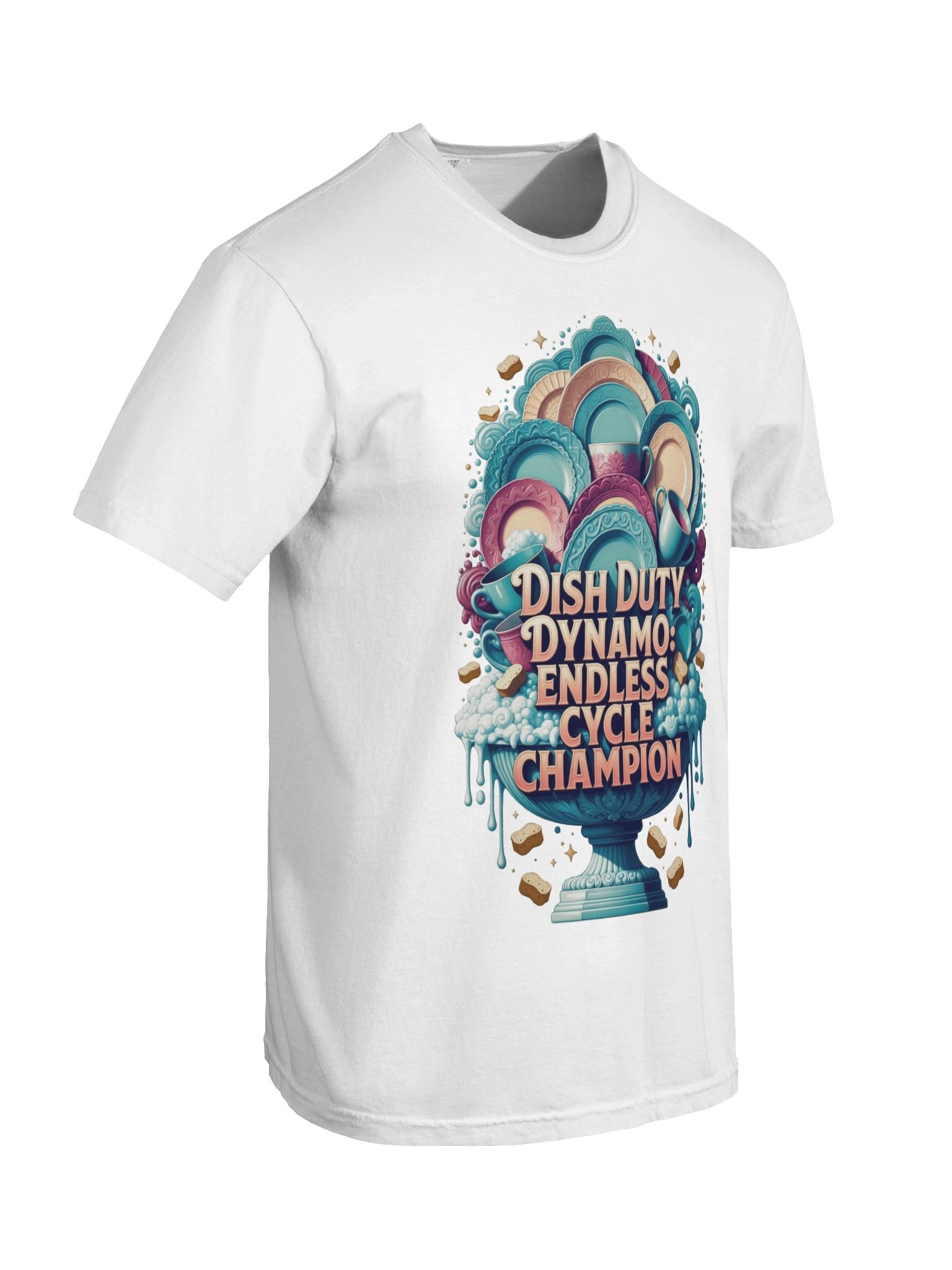 Dish Duty Dynamo T Shirt, Endless Cycle Champion Tee, Funny Mom Gift product image (8)