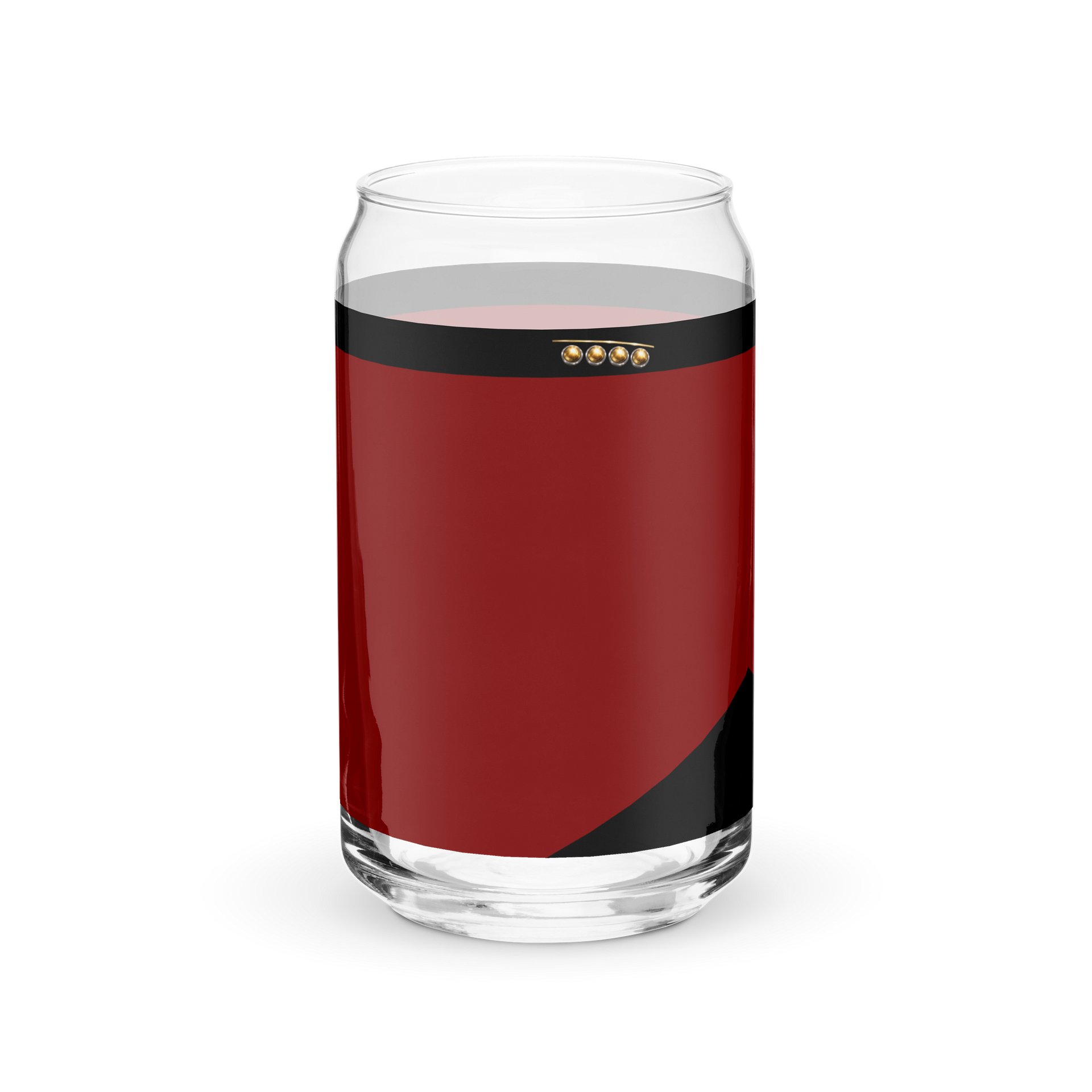 Officer Inspired Can Glass -Red Division product image (2)