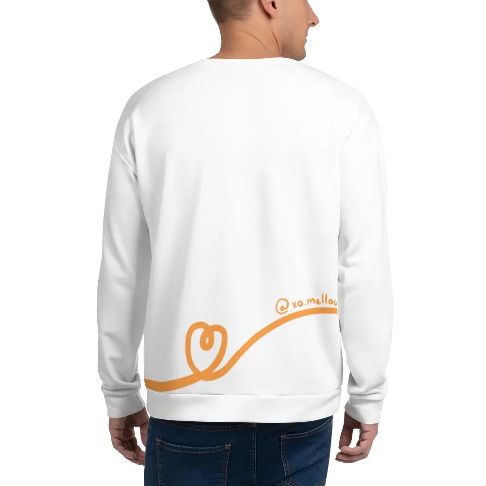 Mellow Ribbon Sweater (White and Orange) product image (3)