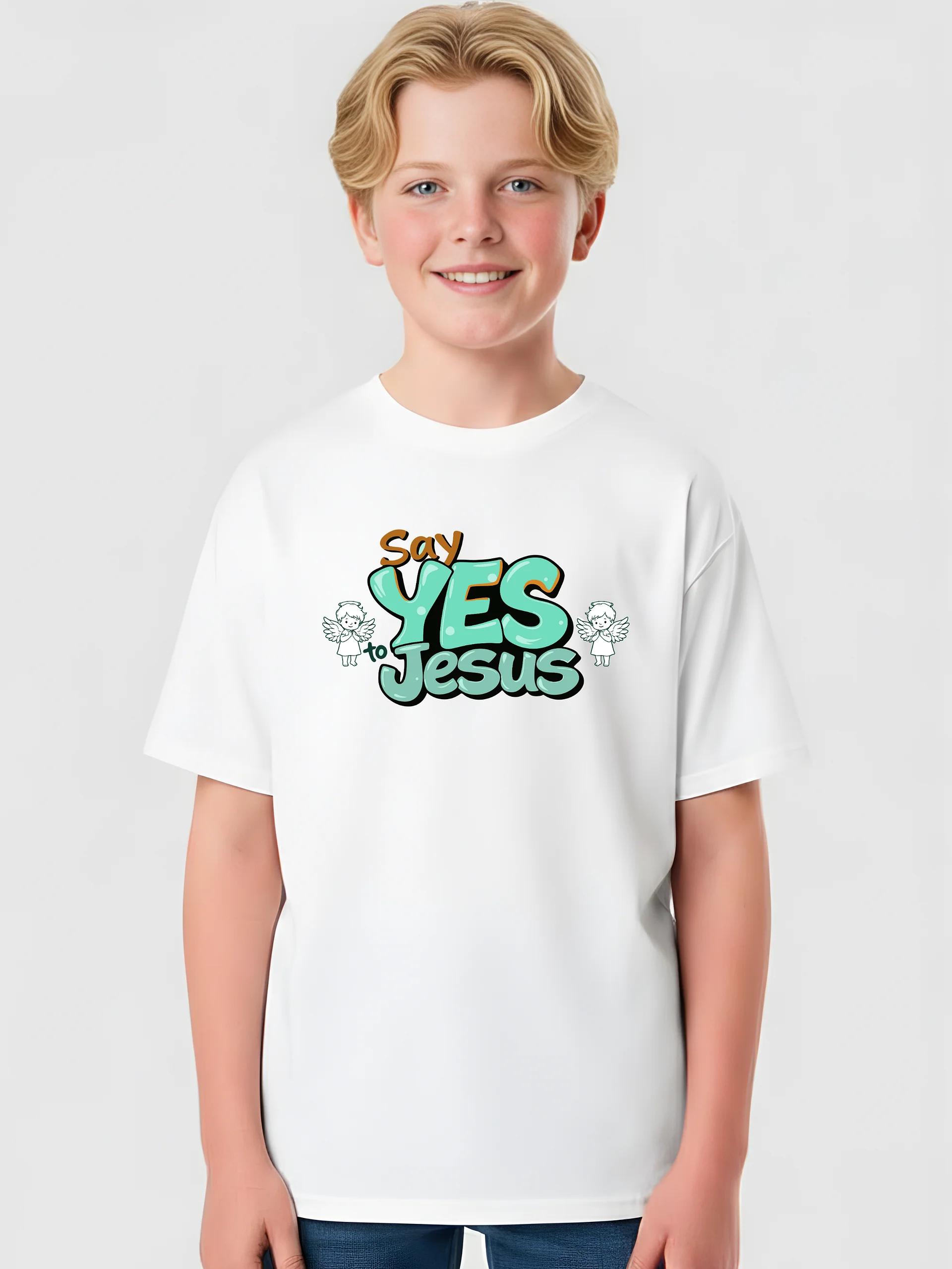 Say Yes to Jesus Boys T-Shirt product image (1)