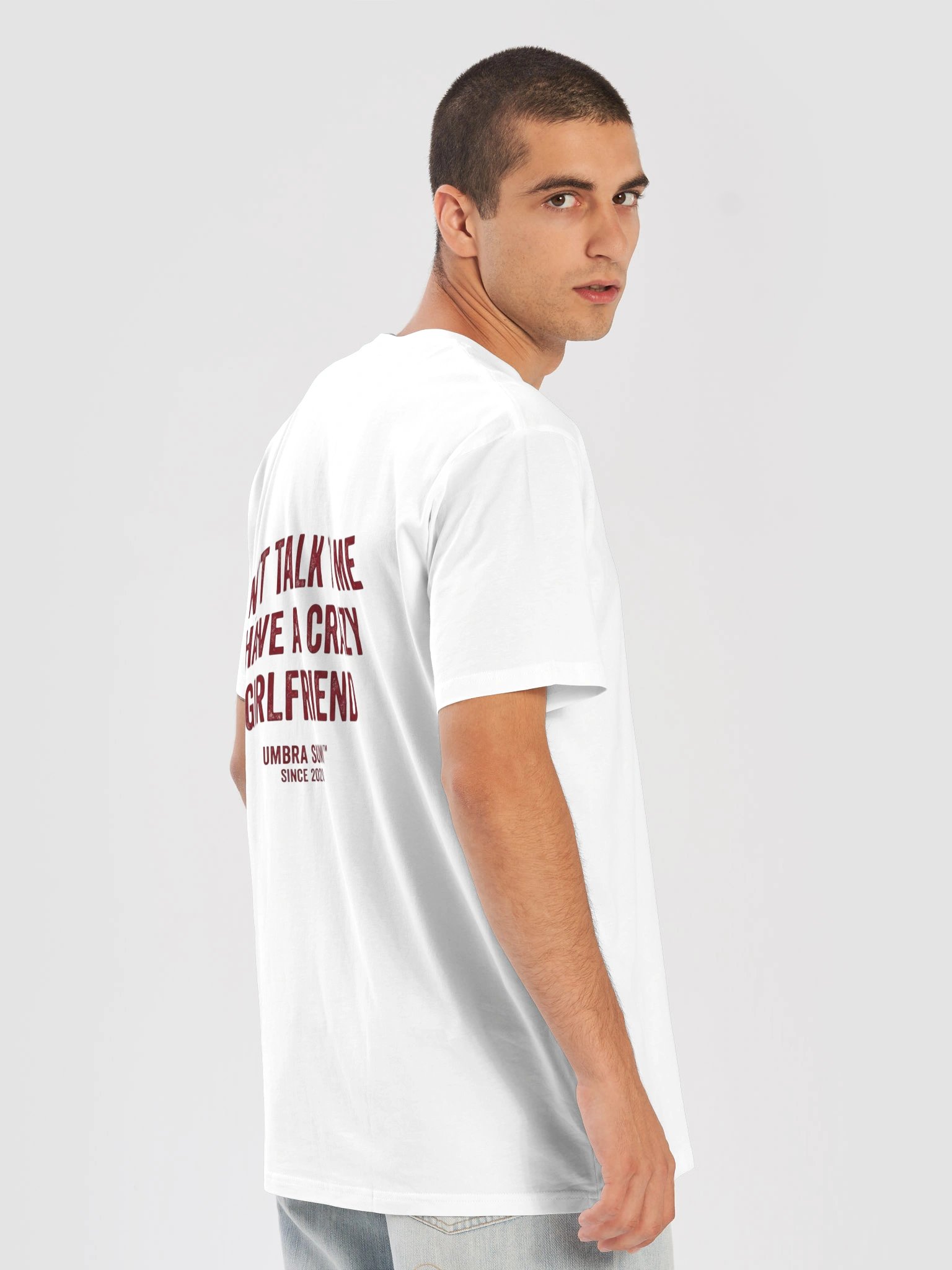 Don't Talk To Me I Have A Crazy Girlfriend Funny Men's T-Shirt product image (3)