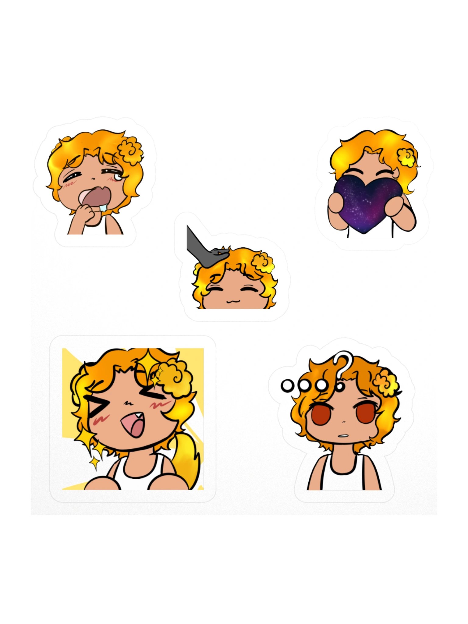 Golden Hour Shy Stickers product image (1)