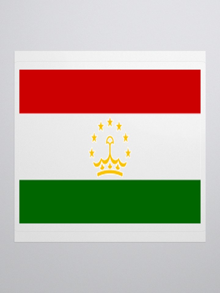 Exclusive Tajikistan Flag Kiss-Cut Stickers - High-Quality Vinyl, Multiple Sizes product image (3)