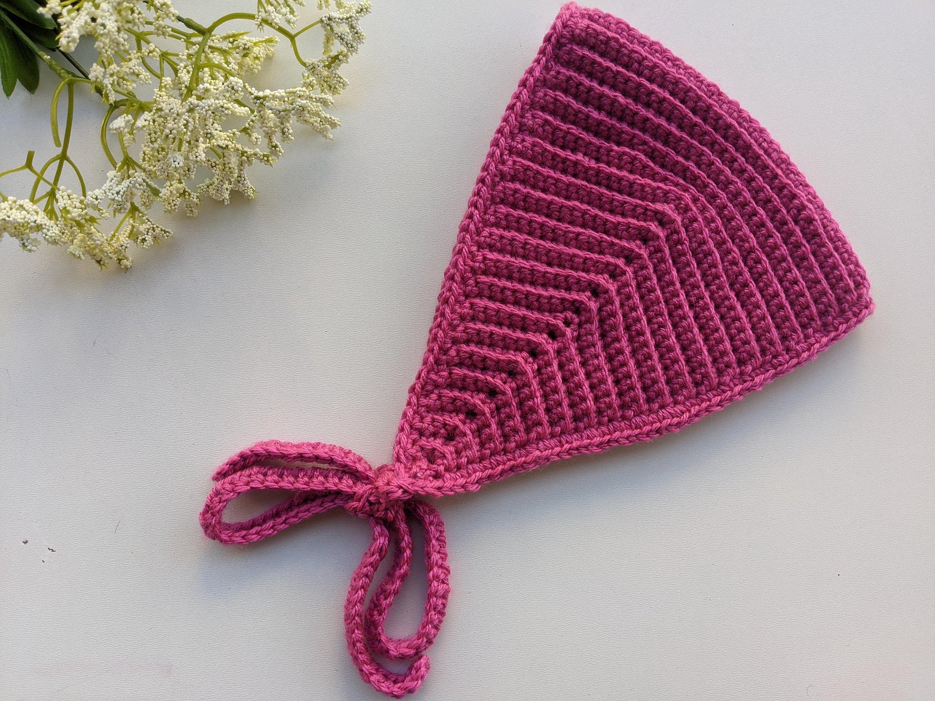 Crochet Bandana with Ties Pattern product image (8)