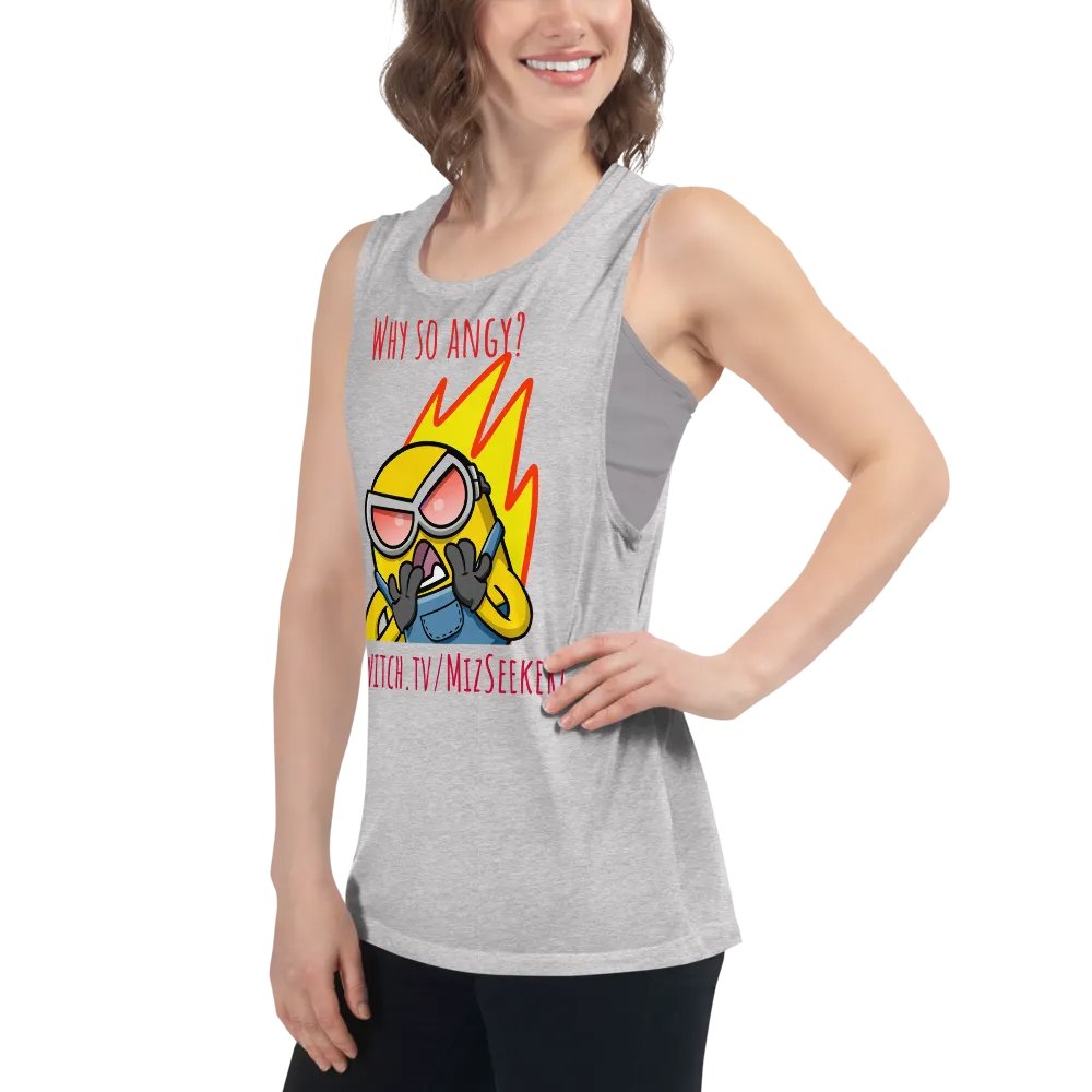 Women's Why so Angy Muscle Tank product image (6)