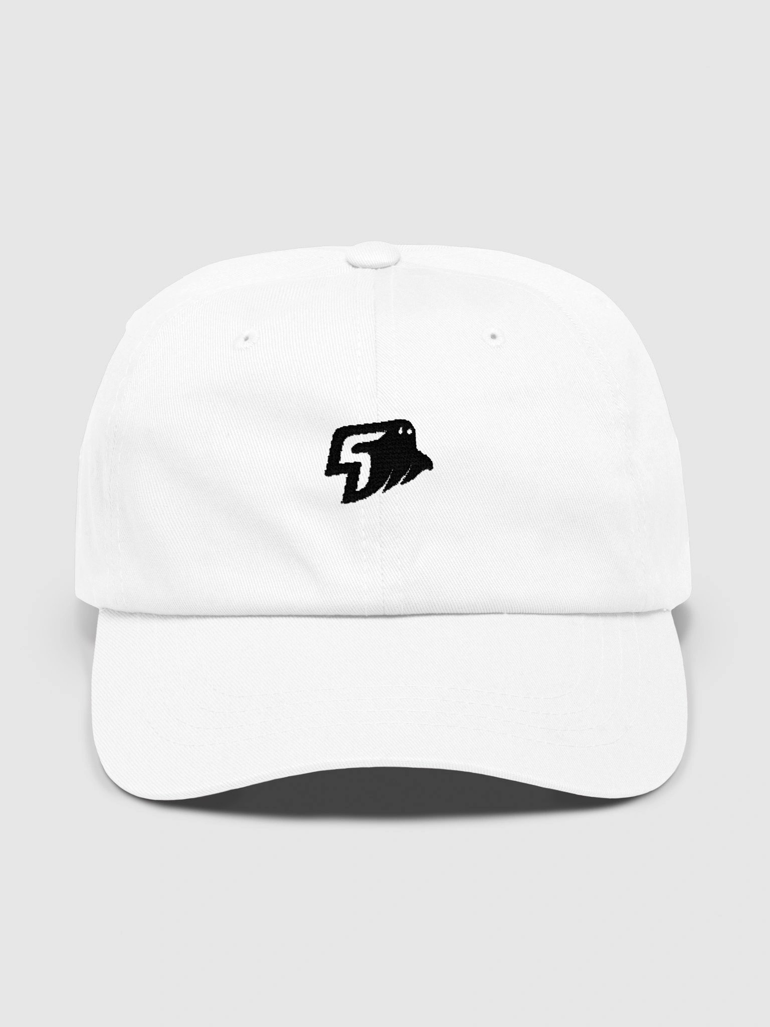 Ghost Logo White Dad Hat product image (1)