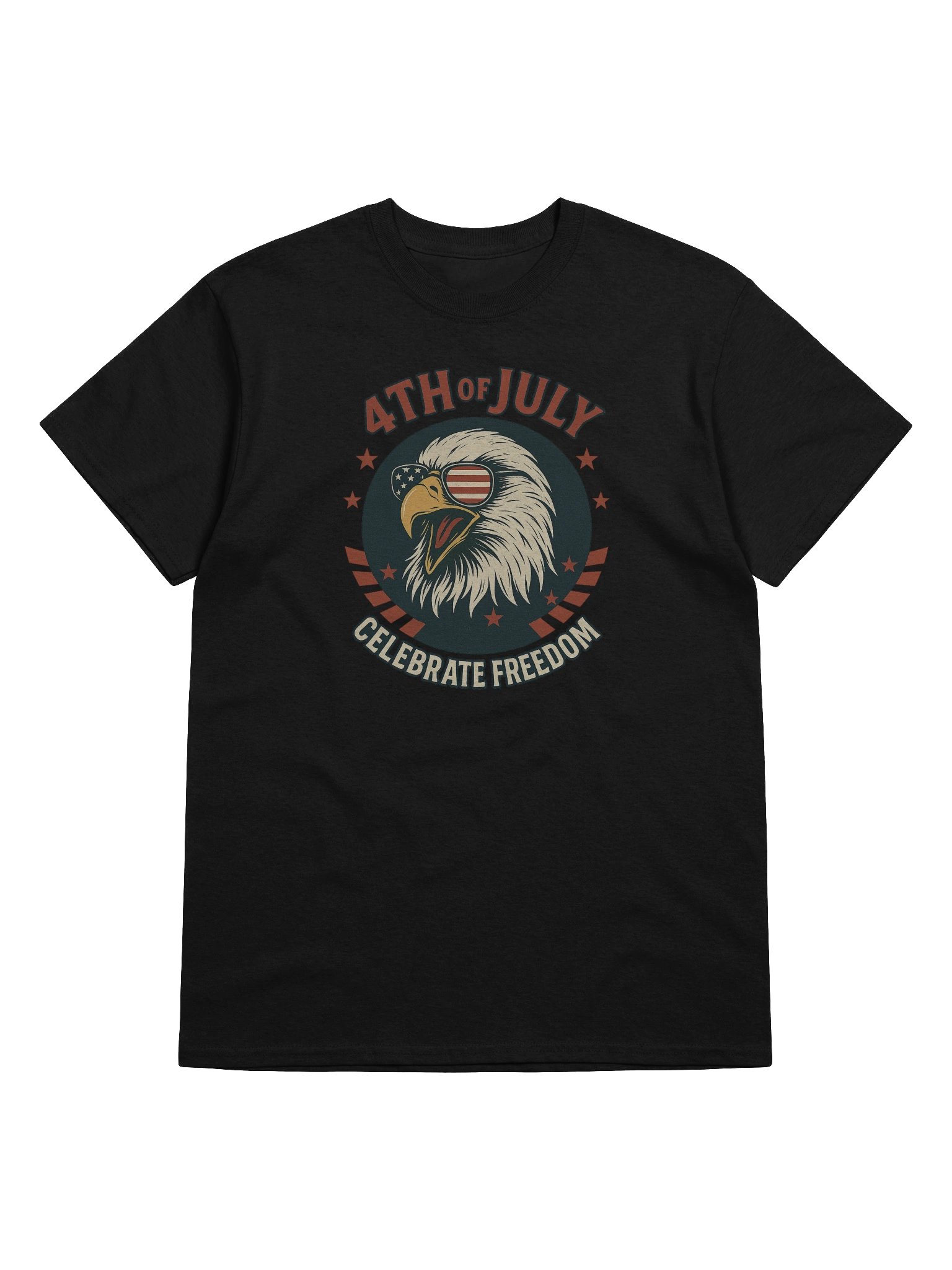 Celebrate Freedom Shirt – Roaring Eagle 4th of July Patriotic Tee product image (2)