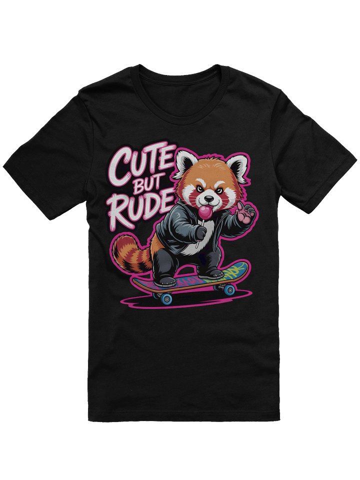 Cute But Rude Red Panda Skater Tee product image (7)