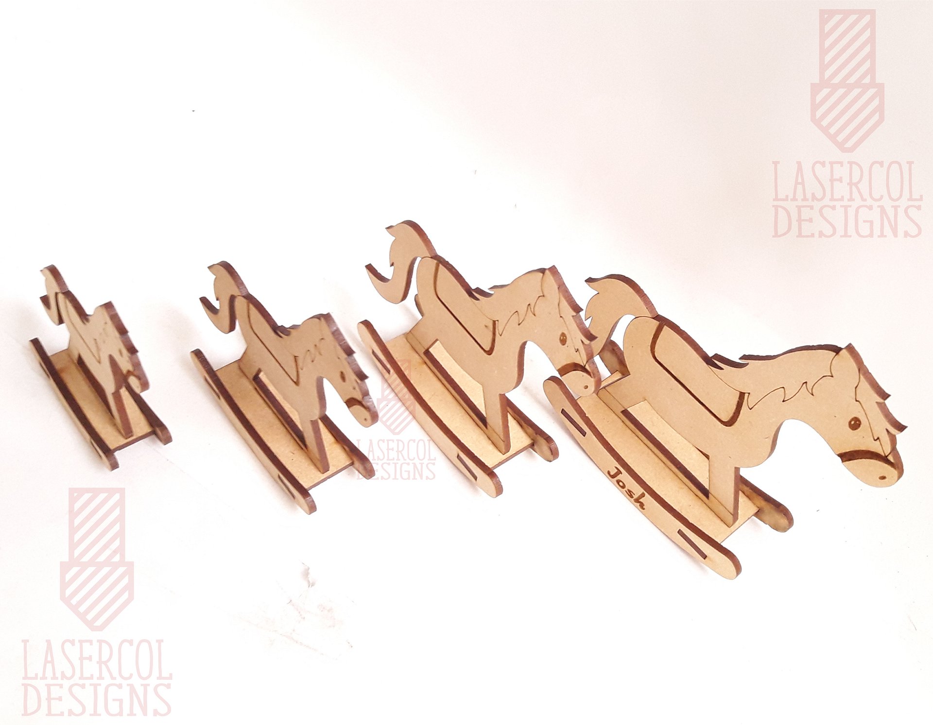 Rocking Horse (4 sizes) - Laser Cut Files product image (8)