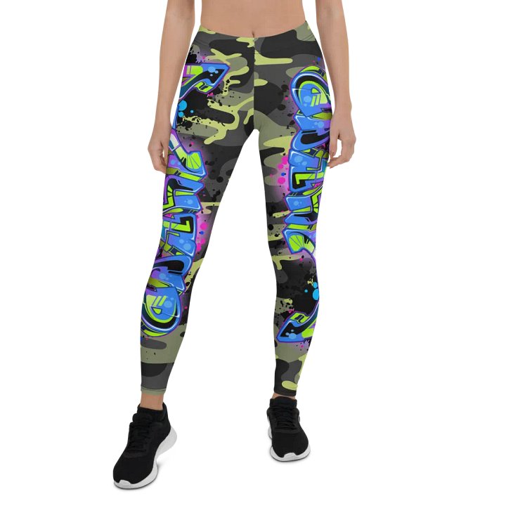 Neon Graffiti Fusion Leggings product image (1)