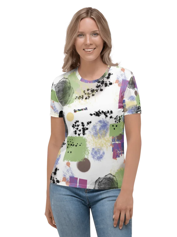 Women's Poly Crew Neck Tee 'Cool Tones' product image (3)
