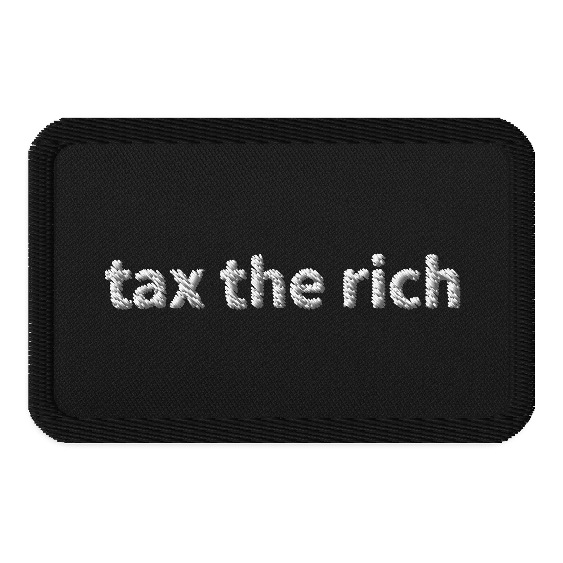 “Tax The Rich” Embroidered Patch product image (1)