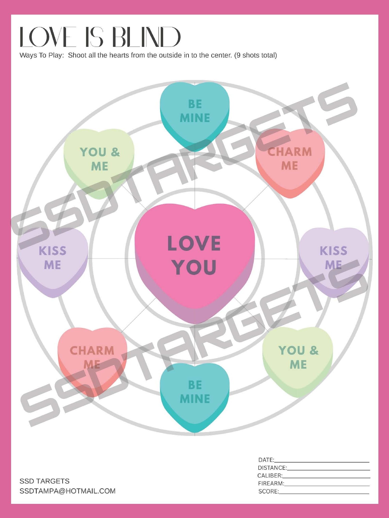 Valentine Target Bundle (Printable Download) product image (3)