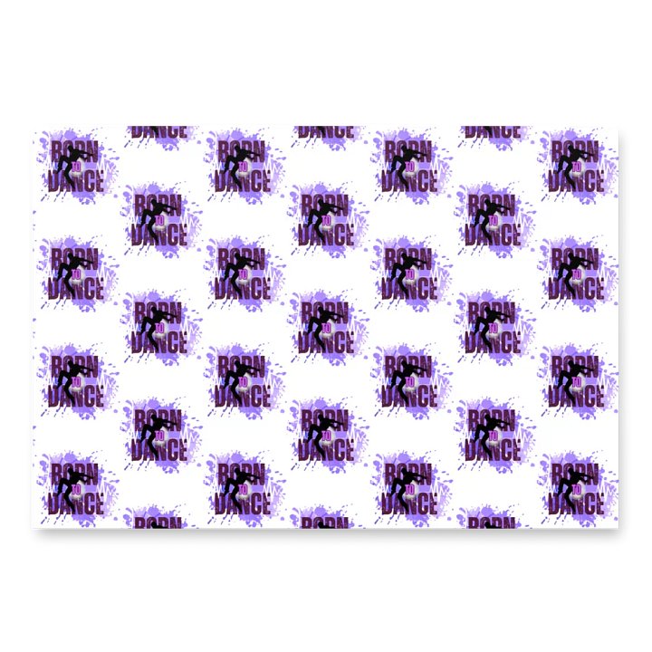 Born To Dance His Silhouette Wrapping Paper Set product image (1)