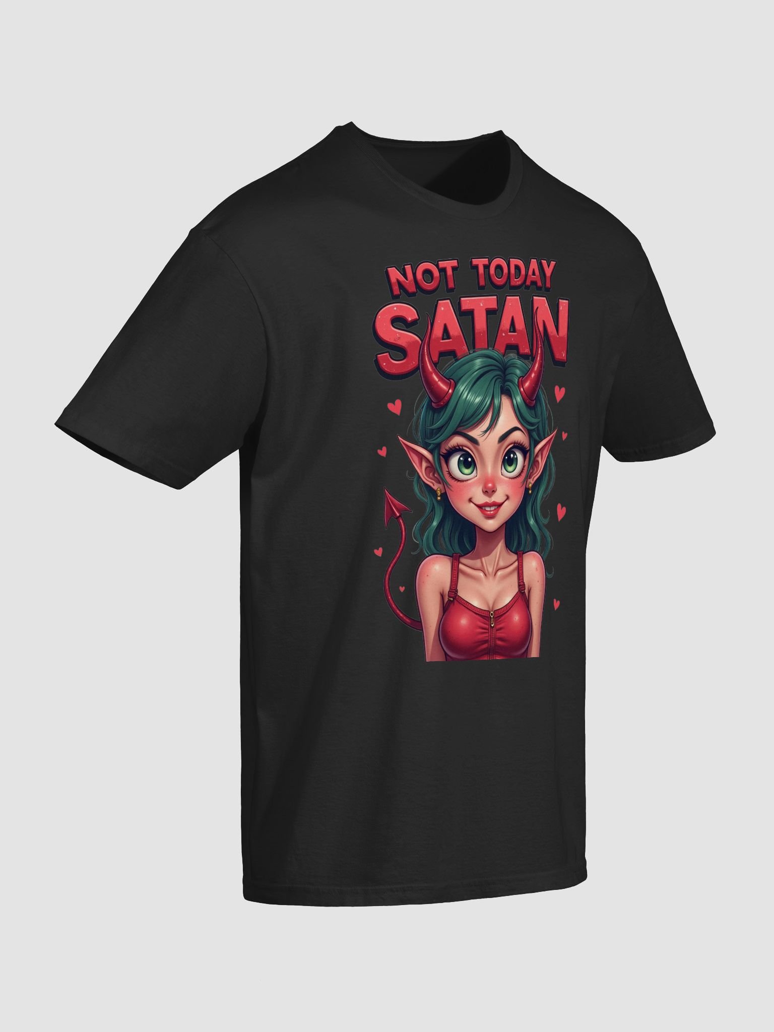 Not Today Satan Illustrated T-Shirt product image (9)