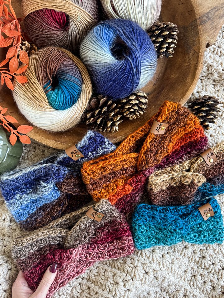 Chunky Suzette Ear Warmer Crochet Pattern product image (1)