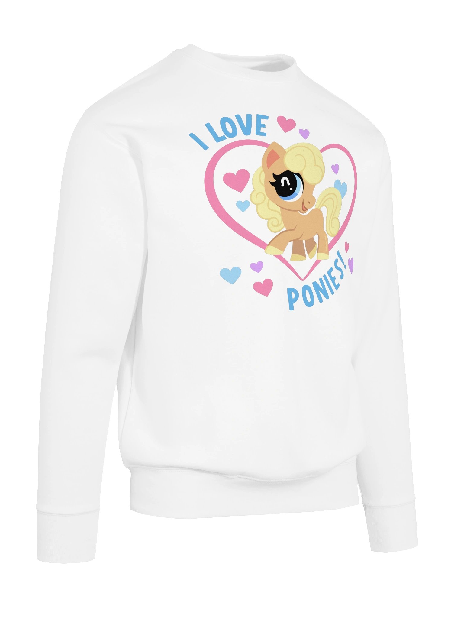 I Love Ponies Sweatshirt (light) product image (10)