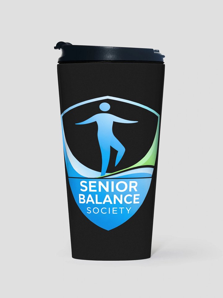 Senior Balance Society | Black Travel Mug product image (1)