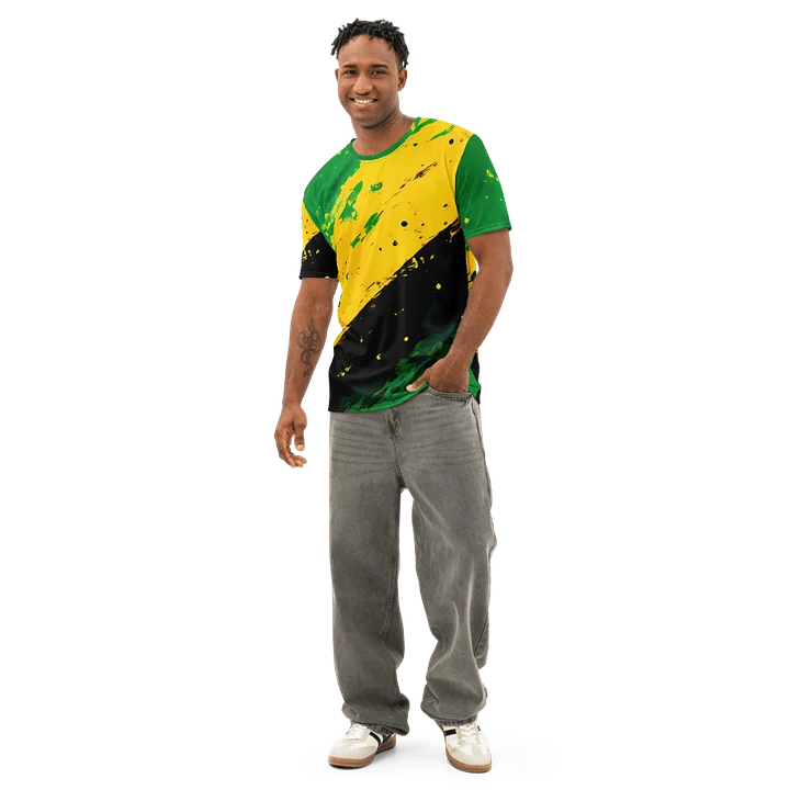Vintage Jamaica Sport Print - Caribbean Apples | Men’s Cotton Crew Neck T-Shirt product image (1)