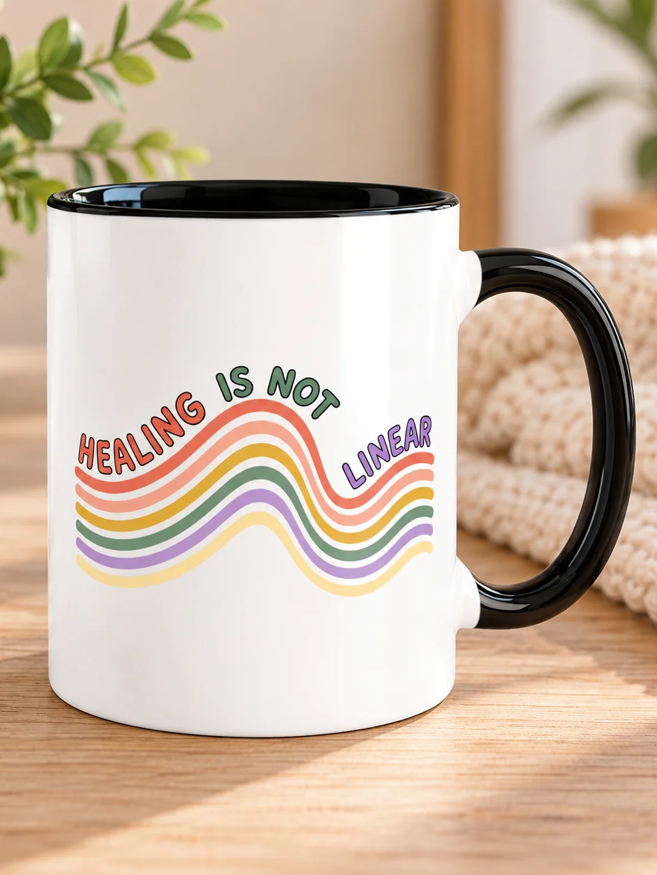 Healing Is Not Linear Ceramic Mug product image (1)
